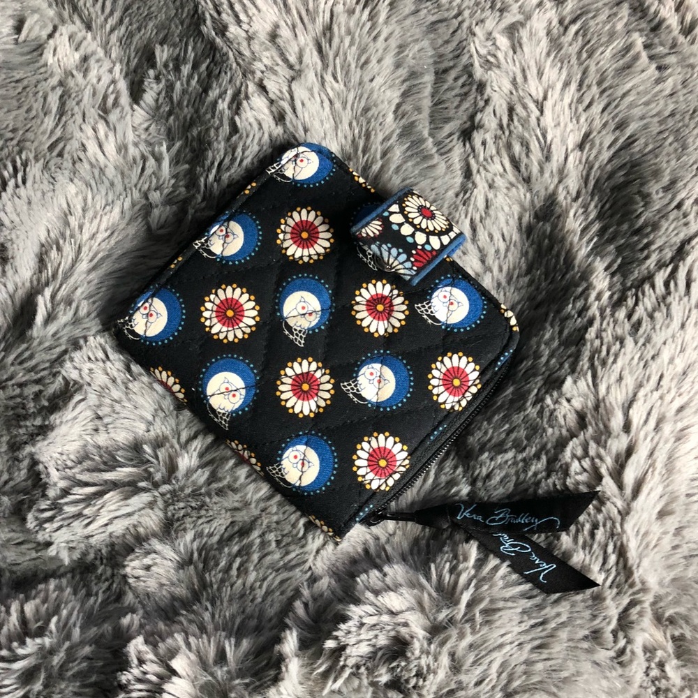 Vera Bradley wallet - Black with owls